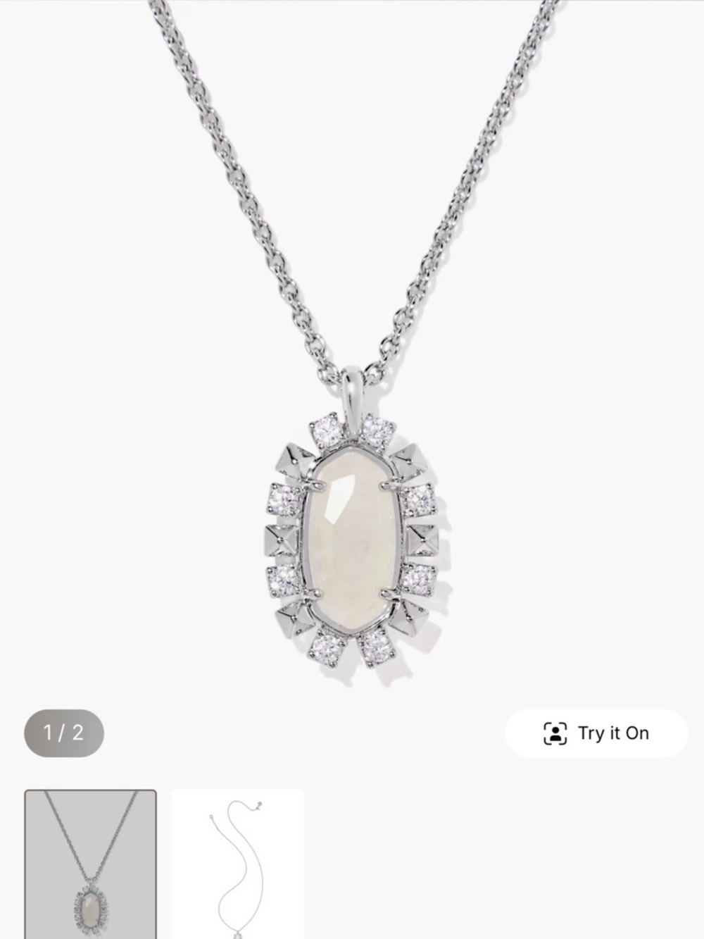 PENDING Kendra Scott Silver Shanley Short Pendant Necklace